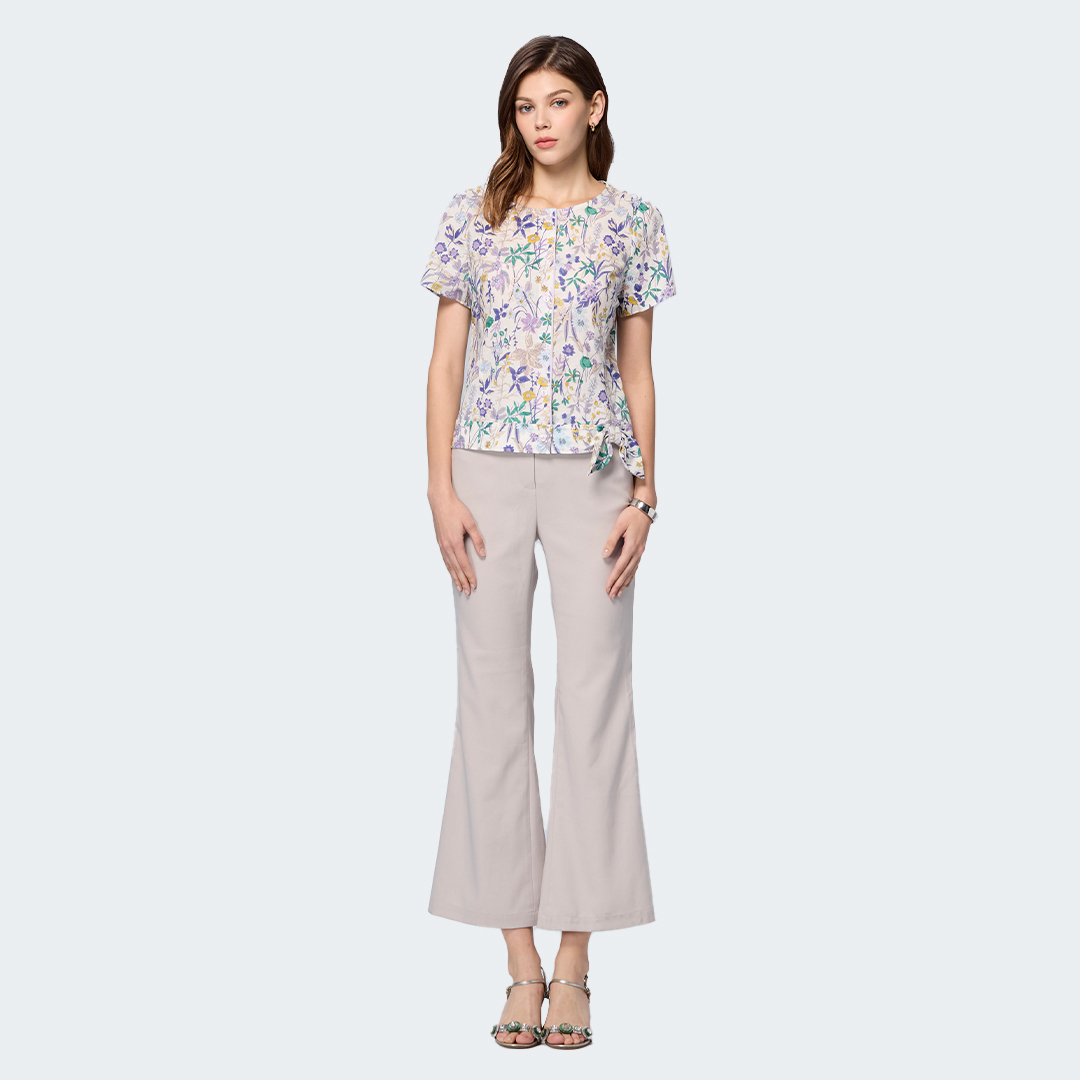 日式休閒小喇叭長褲