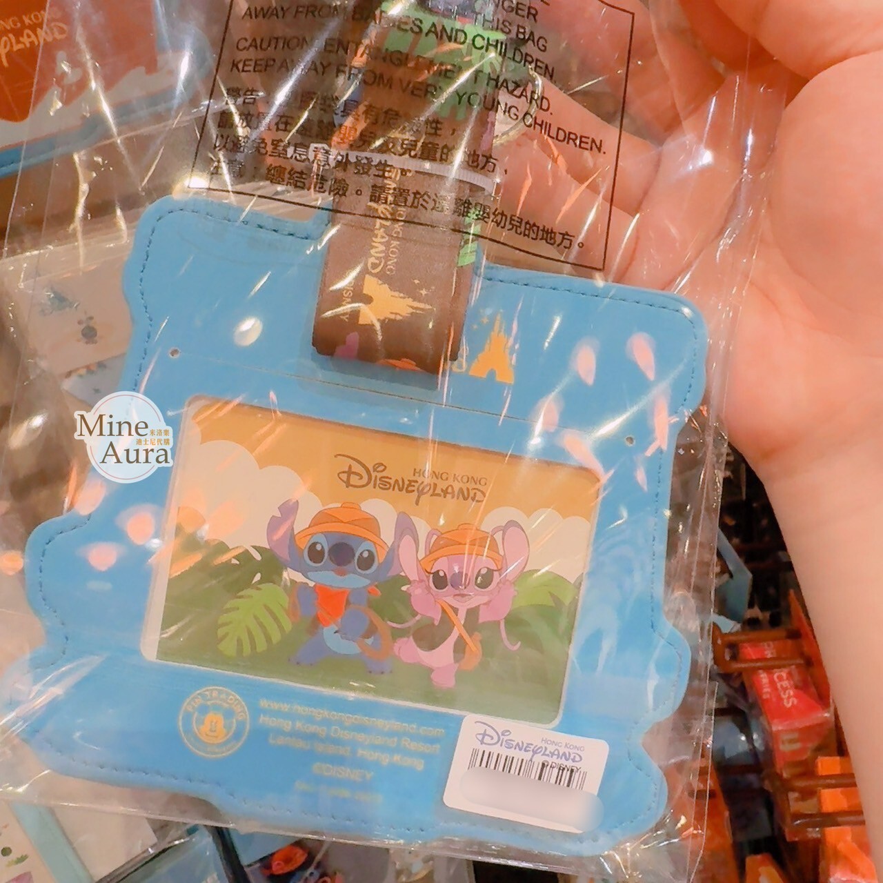 史迪奇 Stitch 安琪拉 Angel 開船圖案 新手徽章套組 票卡夾 掛繩 星際寶貝 Lilo & Stitch -香港迪士尼樂園