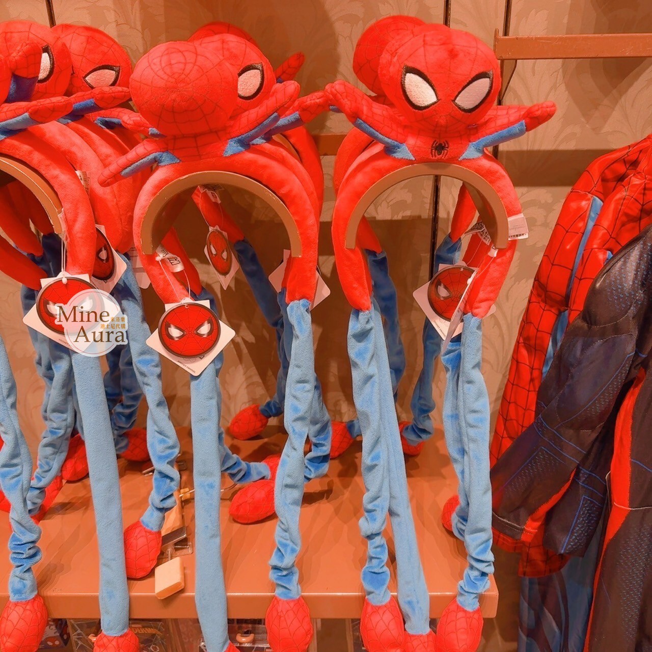 蜘蛛人 Spider-Man 造型 可動設計 髮圈 髮箍 漫威 Marvel -香港迪士尼樂園