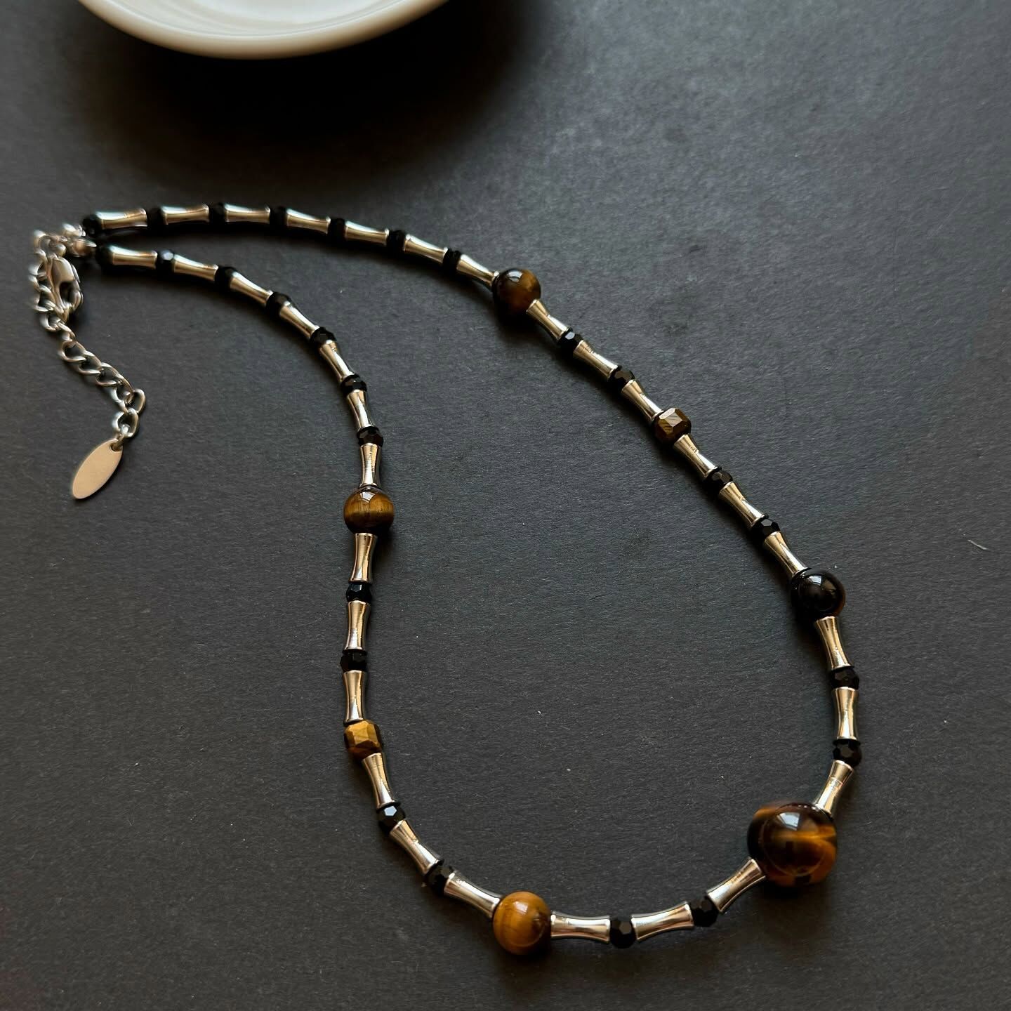 [原石] 虎眼石 不鏽鋼項鏈