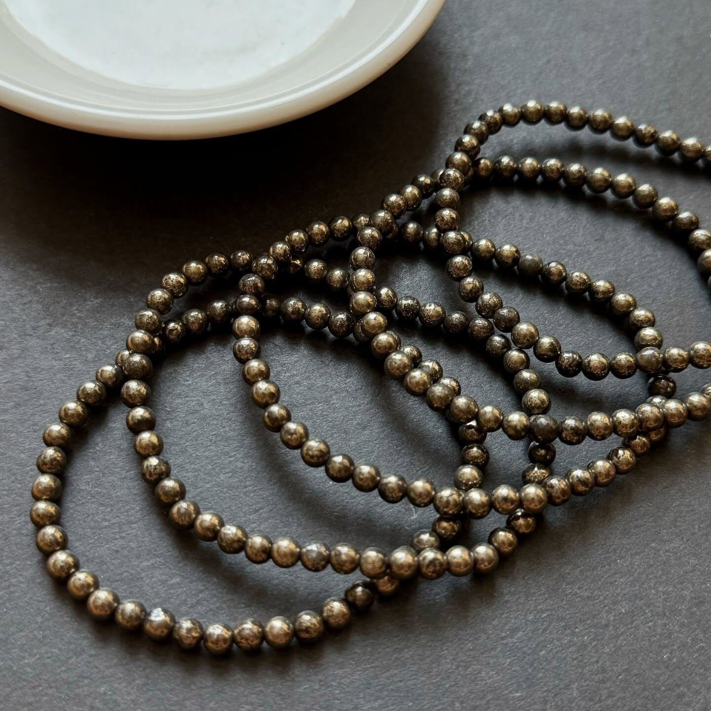 [原石] 黃銅礦 水晶手串