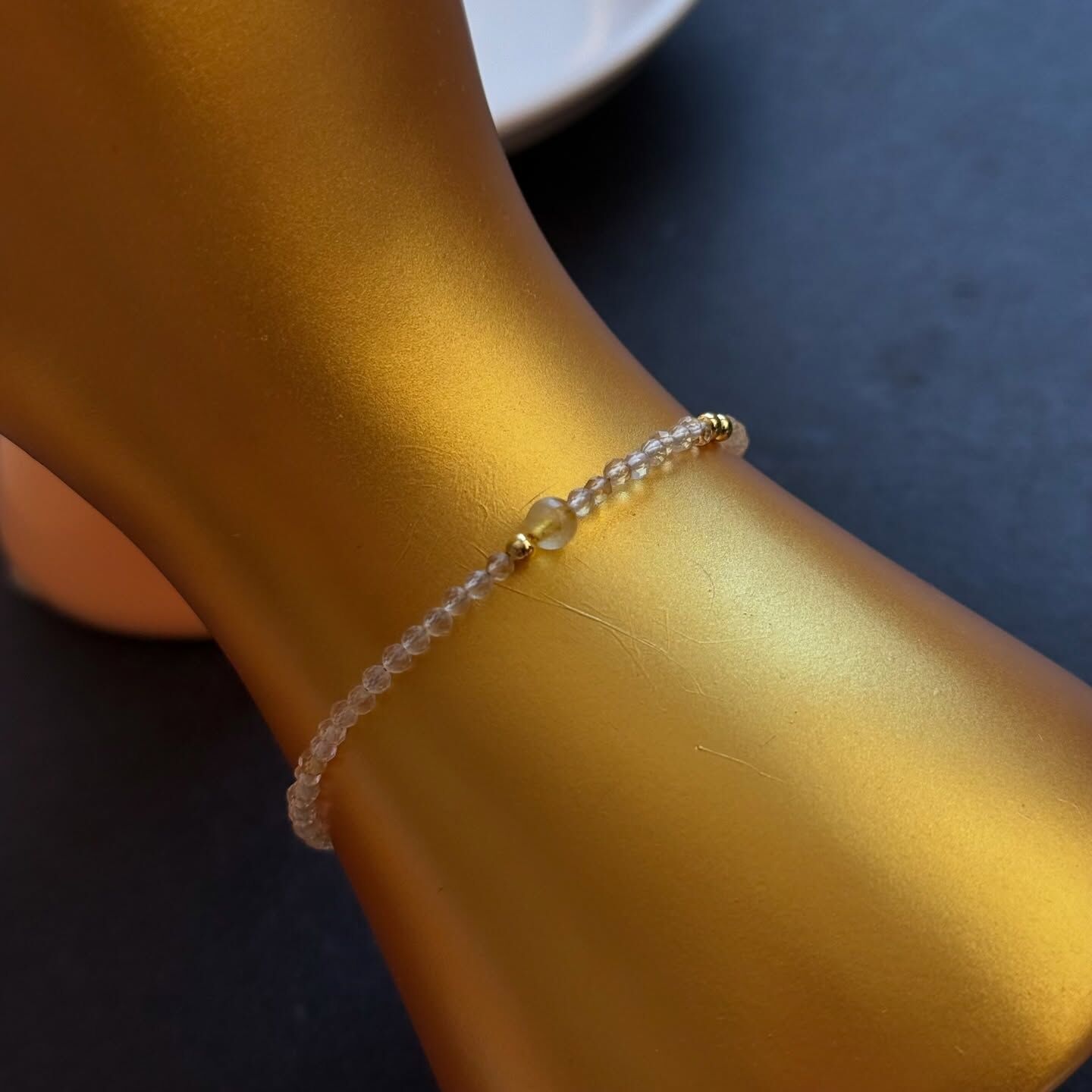 [原石] 鈦髮晶 水晶手鏈