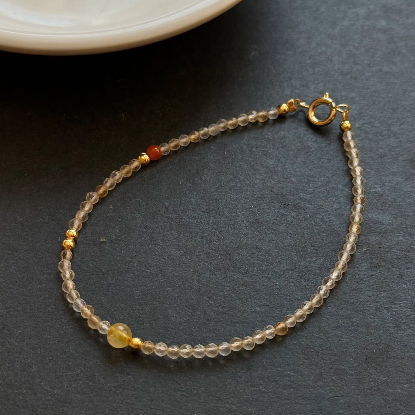 [原石] 鈦髮晶 水晶手鏈