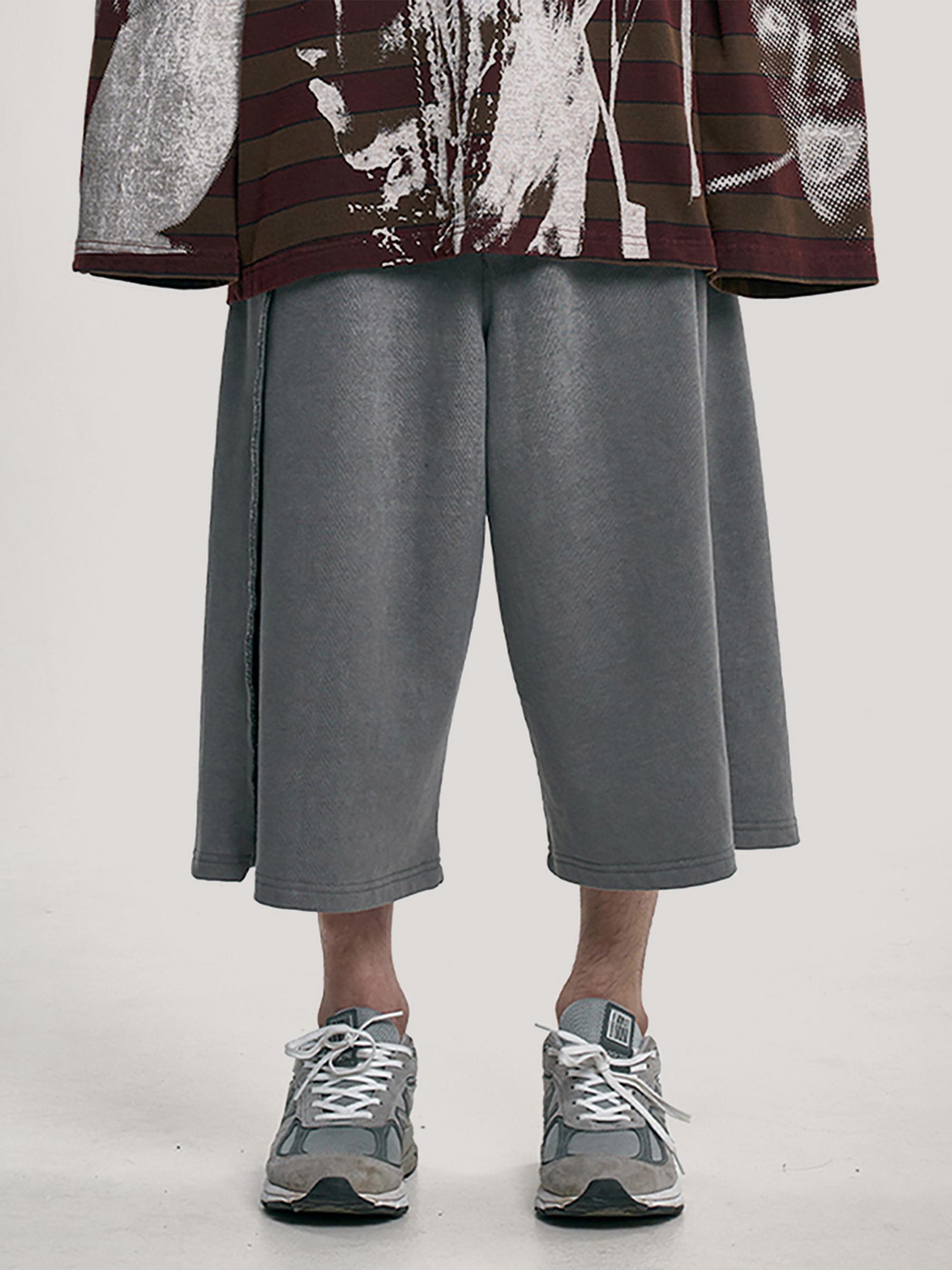 AJOBYAJO ONE TUCK JERSEY BERMUDA SHORTS 短褲