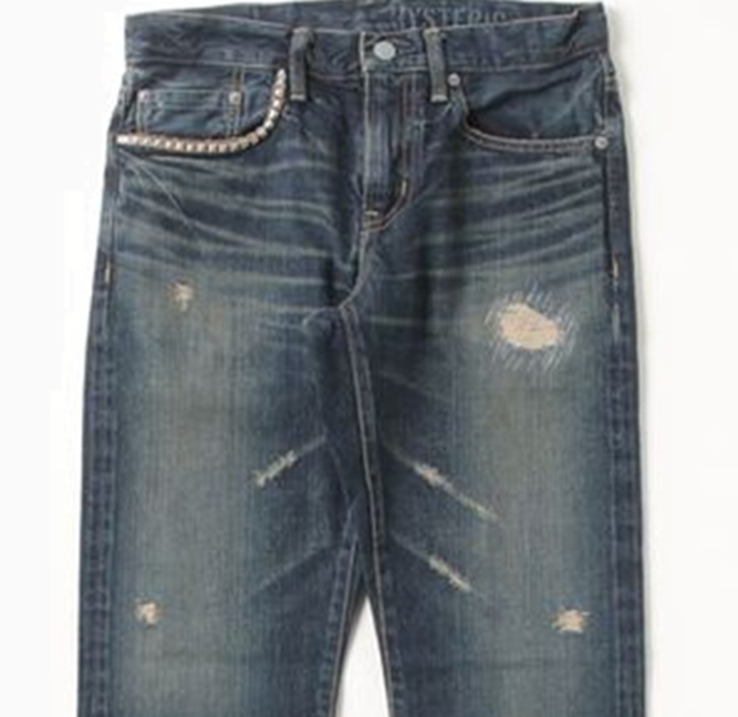 RE-STOCK: HYSTERIC GLAMOUR REAL WRINKLE CLASH PROCESSING SLIM DENIM - PRE ORDER ITEM (預訂中)