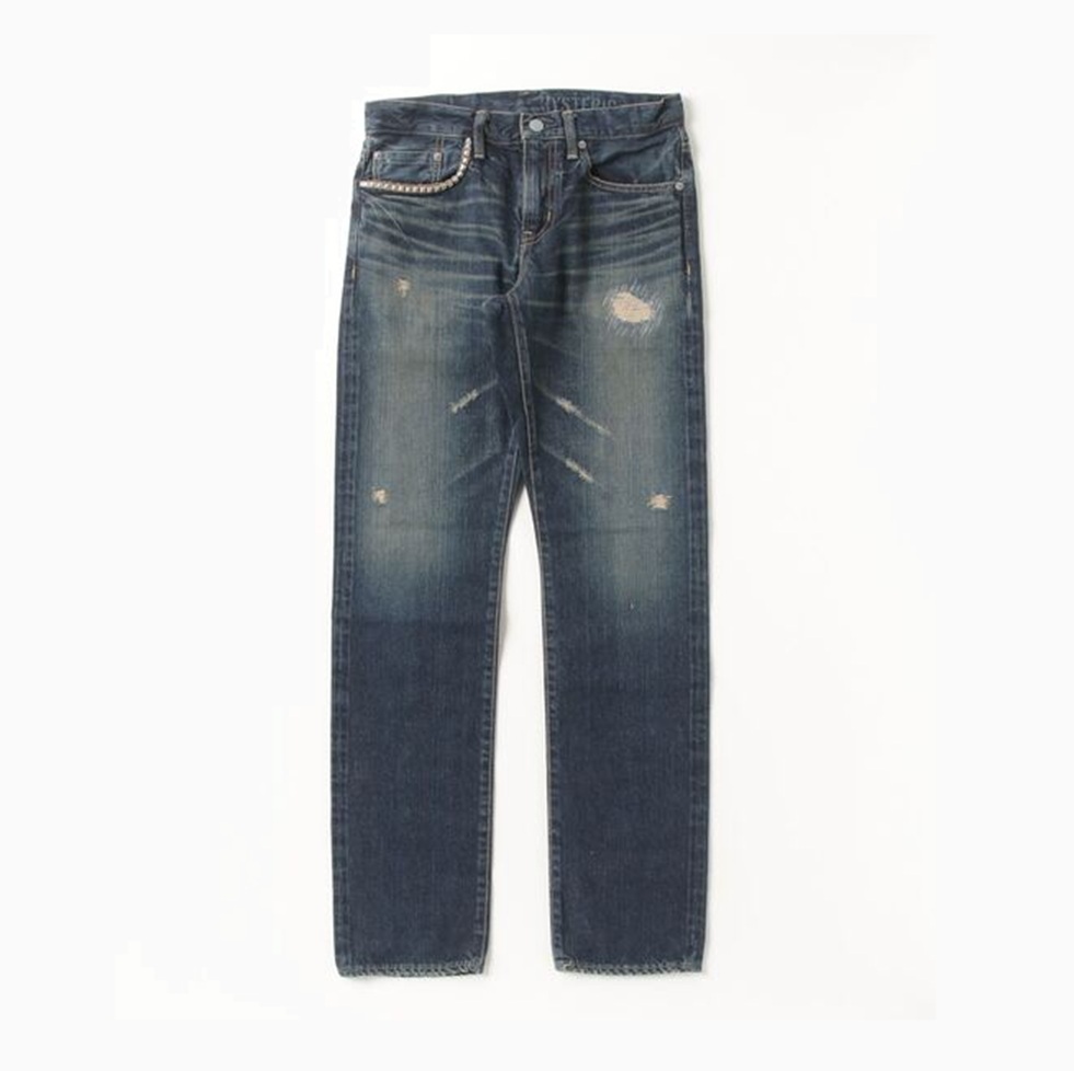 RE-STOCK: HYSTERIC GLAMOUR REAL WRINKLE CLASH PROCESSING SLIM DENIM - PRE ORDER ITEM (預訂中)