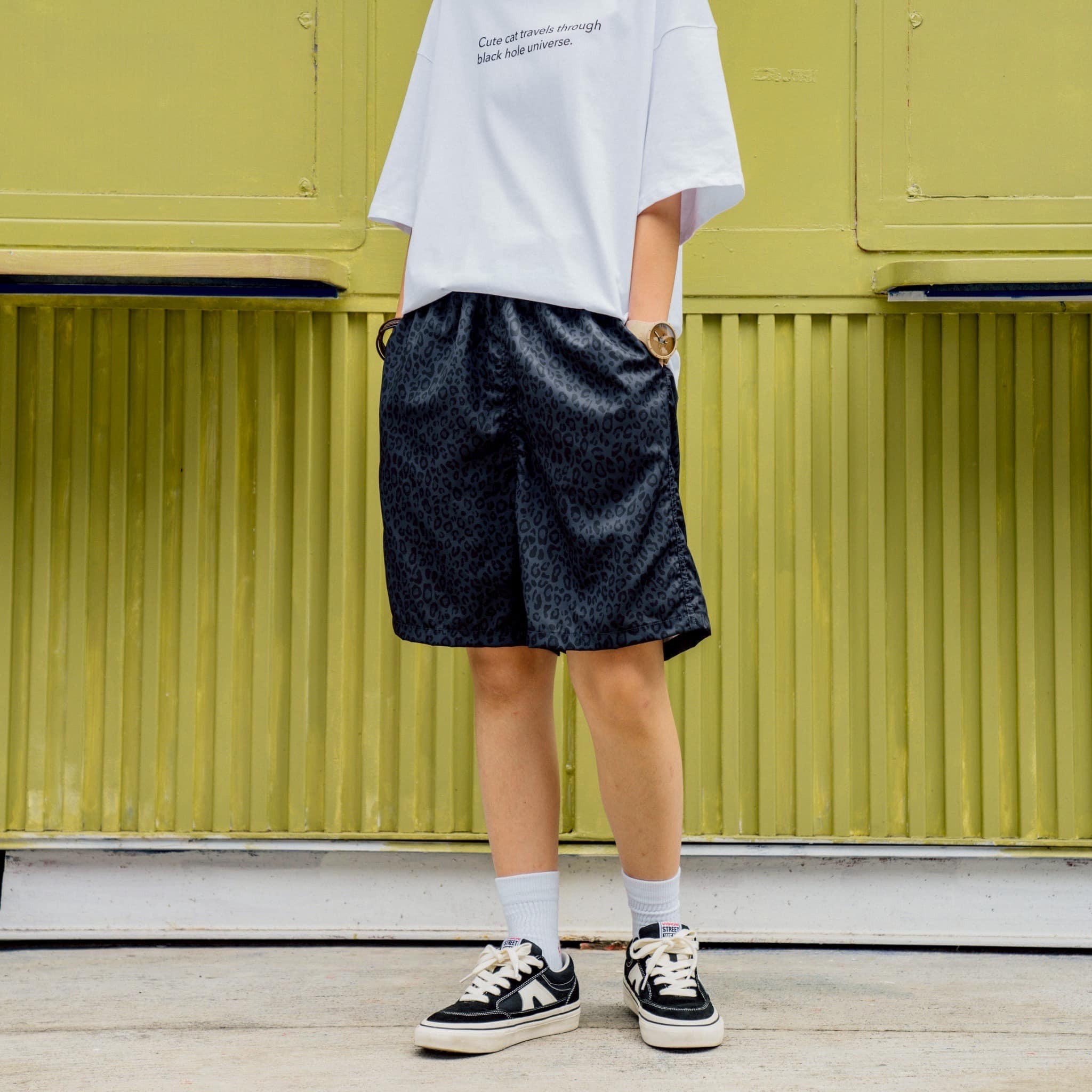 Doupicks 豹紋休閒短褲 日系選品 S378