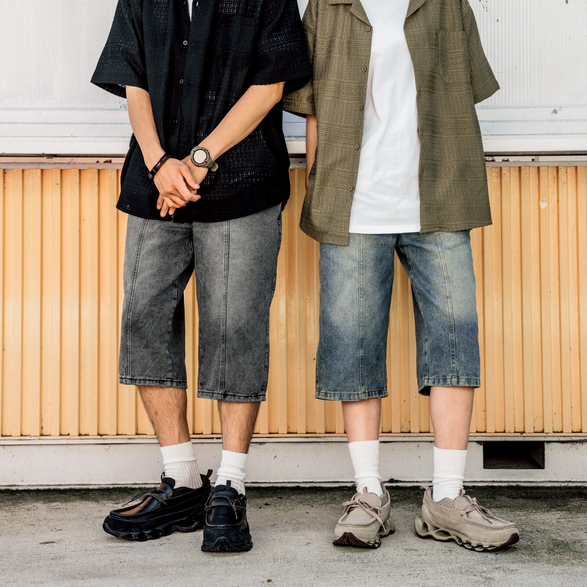 SBG 立體剪裁牛仔七分褲 SB317