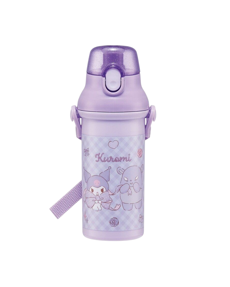 Skater Kuromi 彈蓋直飲斜揹水樽 480ml