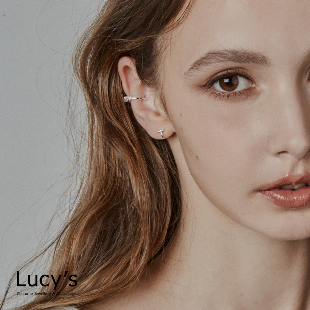 925純銀〔輕銀系列〕釘子 耳環 (96949)