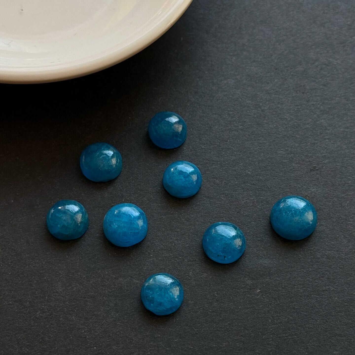 [原石] 藍磷灰石 水晶蛋面