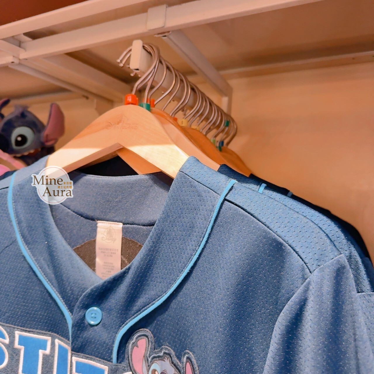 史迪奇 Stitch 圖案 棒球襯衫 上衣 星際寶貝 Lilo & Stitch -香港迪士尼樂園