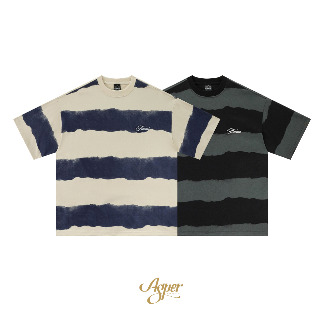 SBG 潑漆感條紋短T T98