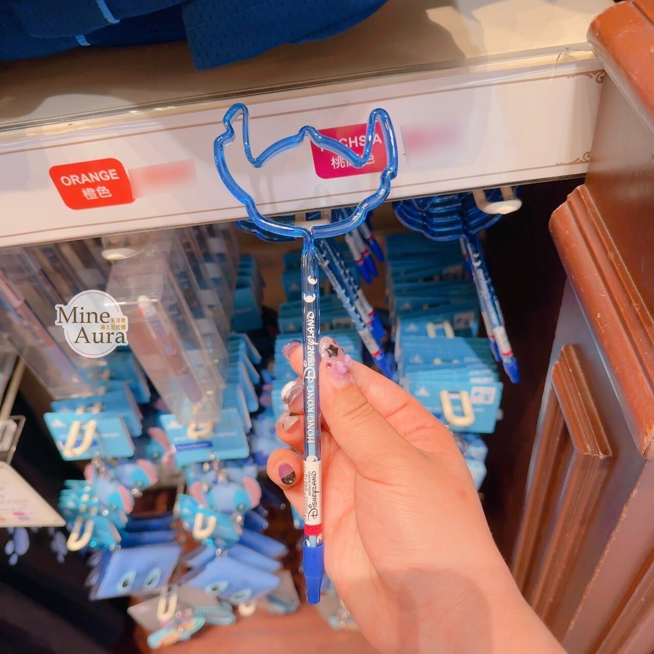 史迪奇 Stitch 大頭 簍空 造型筆 圓珠筆 星際寶貝 Lilo & Stitch -香港迪士尼樂園