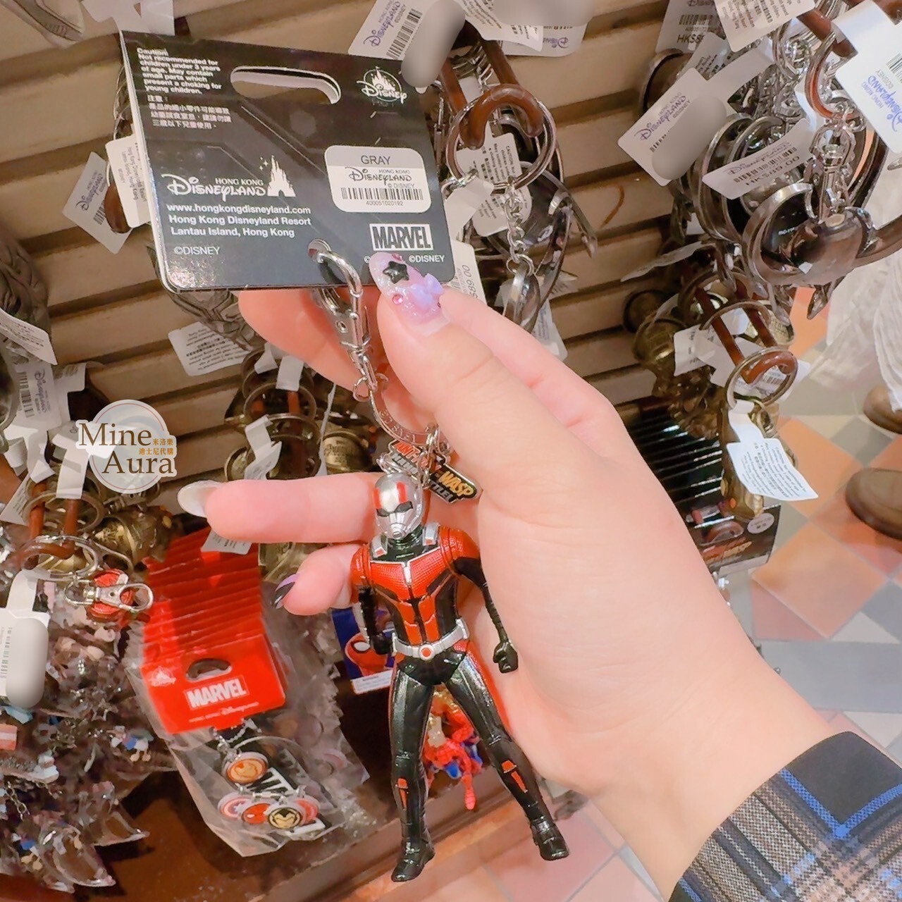蟻人 Ant-Man 黃蜂女 Wasp 造型 發亮 鑰匙圈 吊飾 漫威 Marvel -香港迪士尼樂園