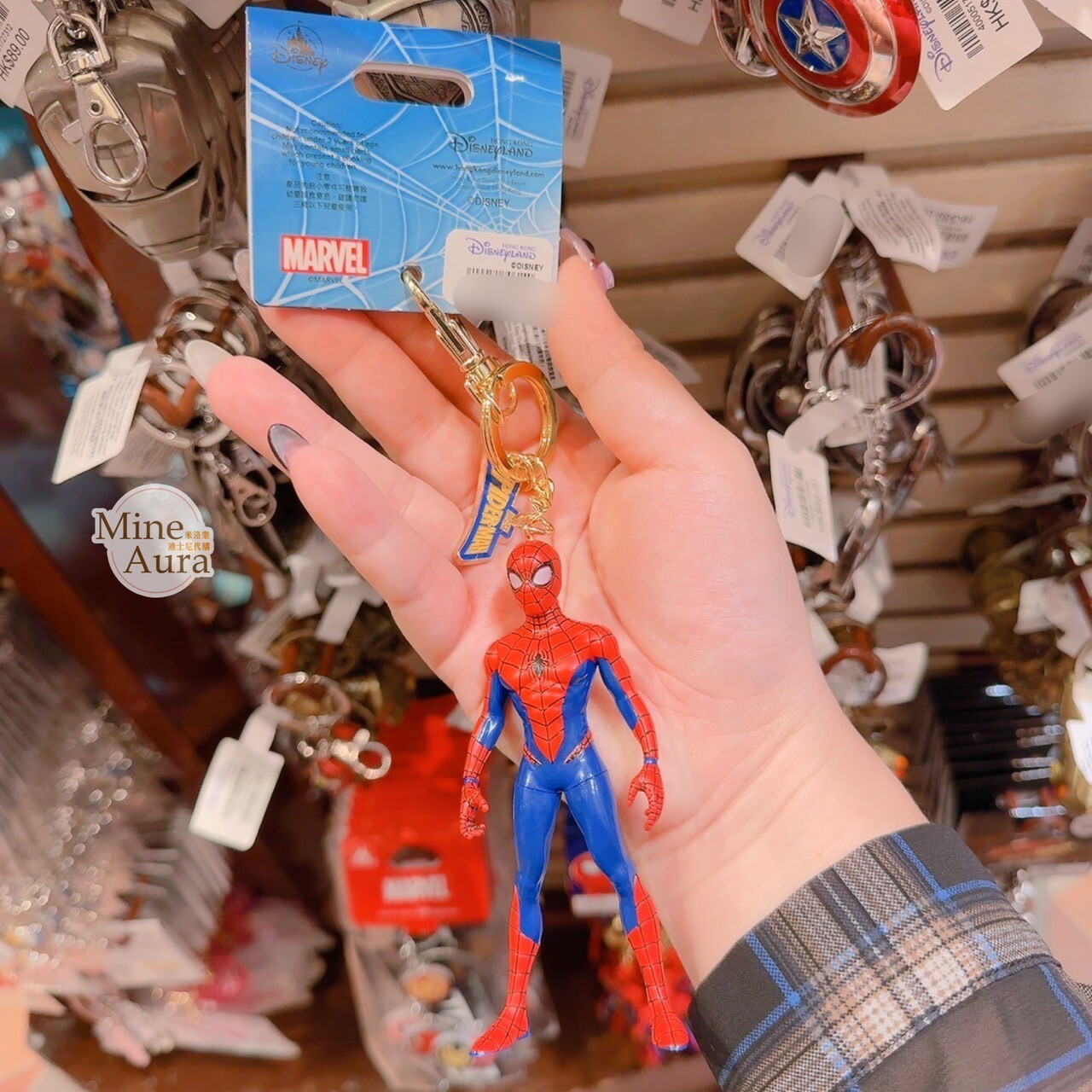 蜘蛛人 Spider-Man 站姿 造型 鑰匙圈 吊飾 漫威 Marvel -香港迪士尼樂園