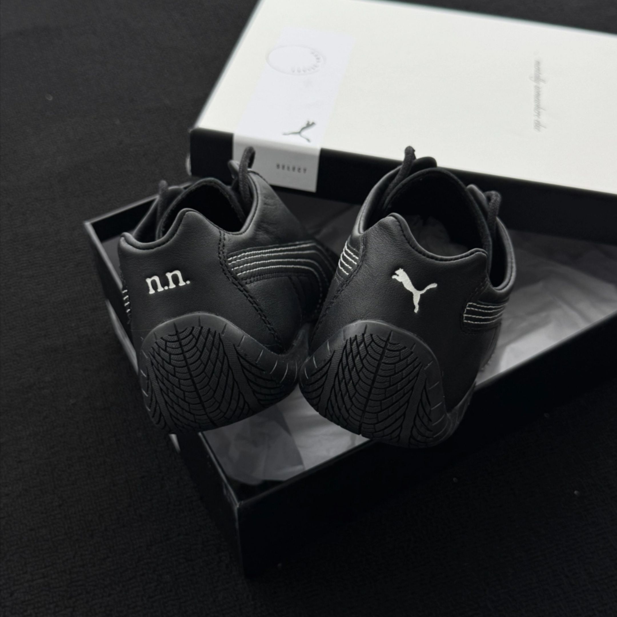 NICEDAY 代購 Noafterno x Puma Speedcat OG 聯名 賽車鞋 黑色 草書 復古 黑魂 全黑 404267-01