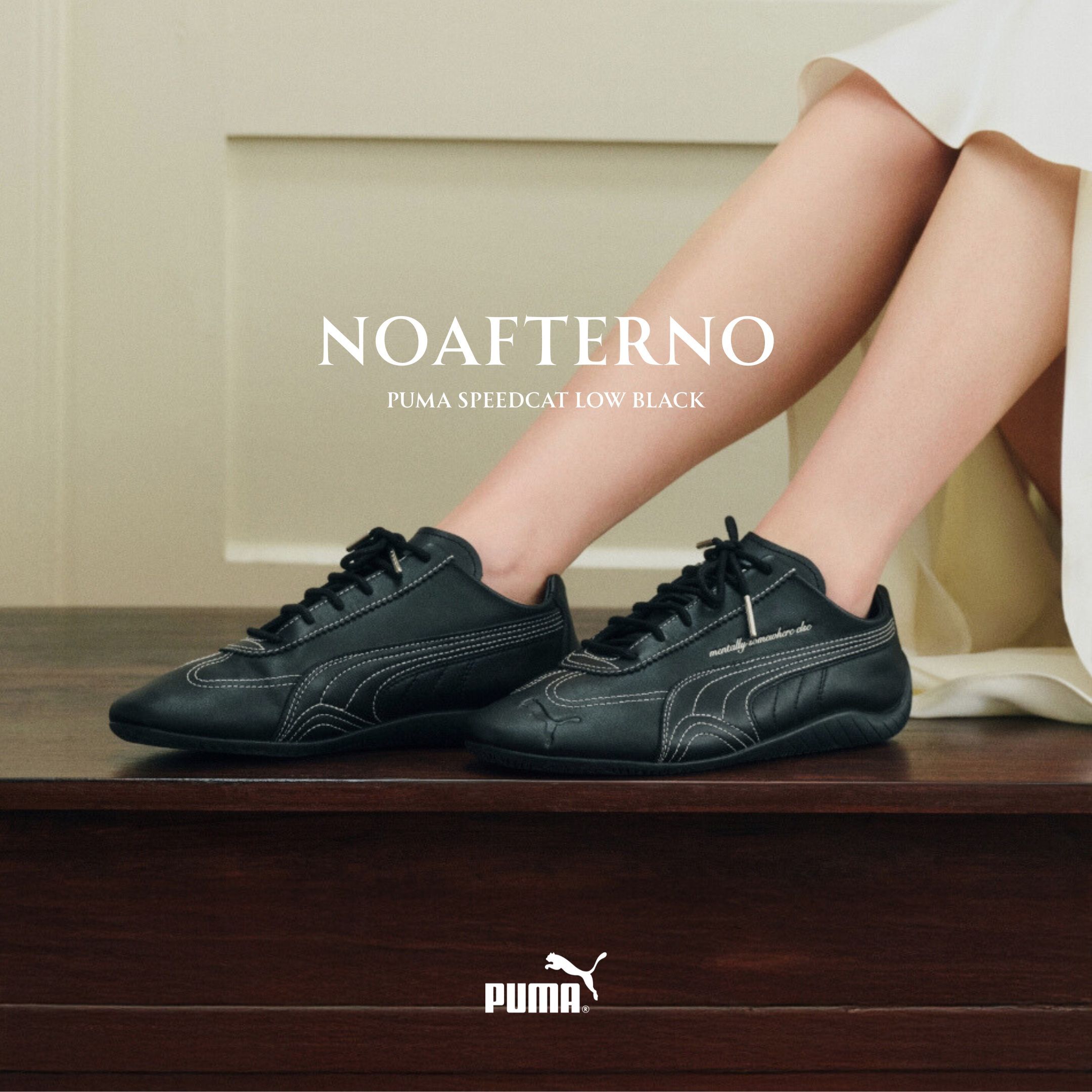 NICEDAY 代購 Noafterno x Puma Speedcat OG 聯名 賽車鞋 黑色 草書 復古 黑魂 全黑 404267-01