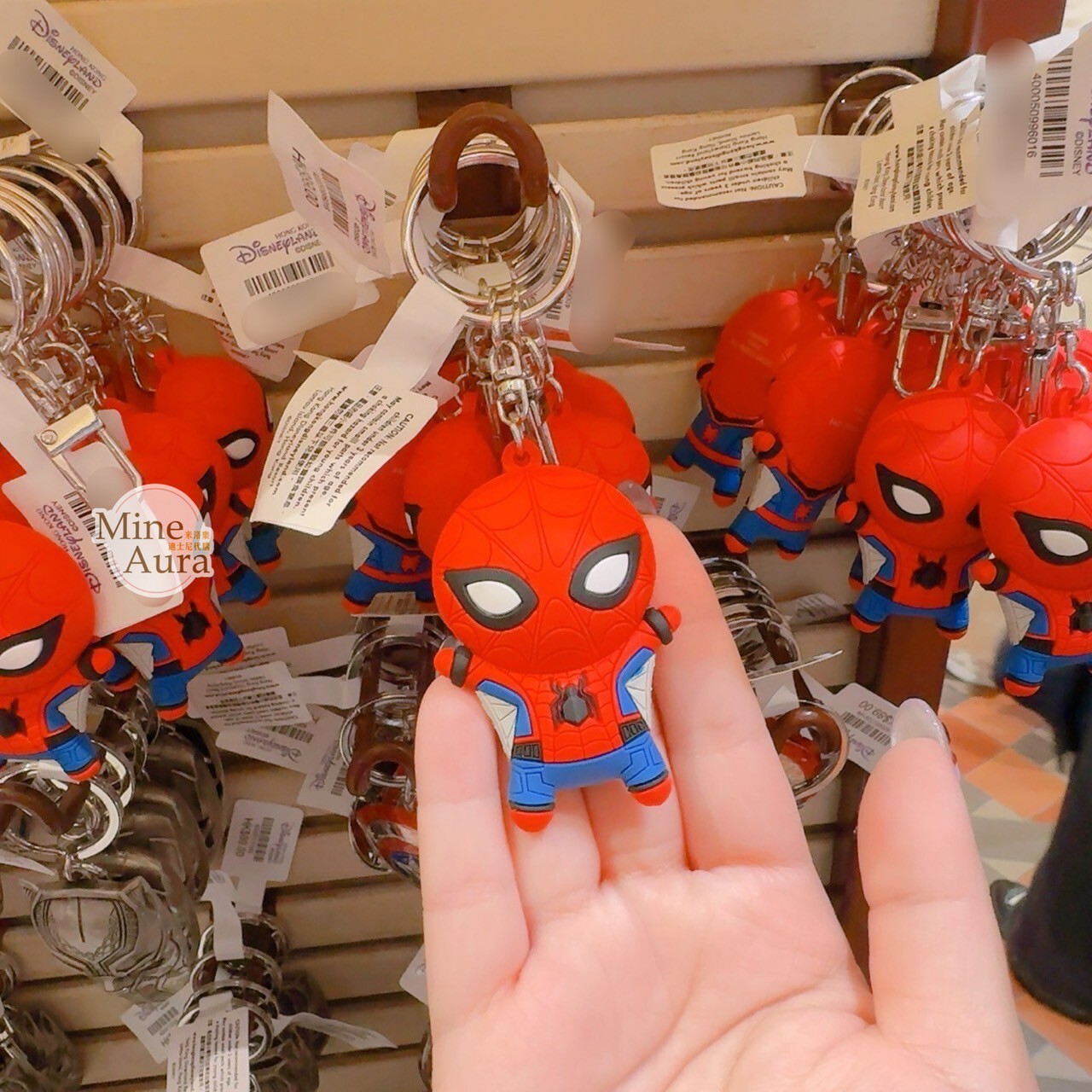 Q版 蜘蛛人 Spider-Man 站姿 造型 鑰匙圈 吊飾 漫威 Marvel -香港迪士尼樂園