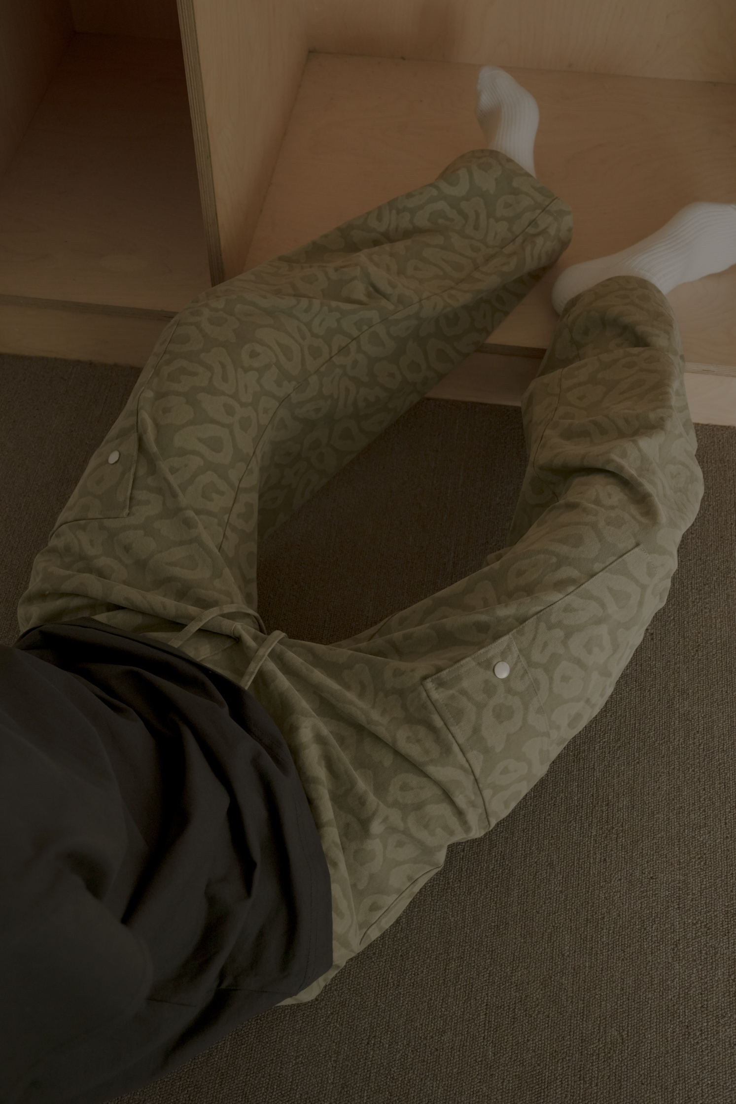 【Unisex】Pigment Leopard Cargo Pants #長褲