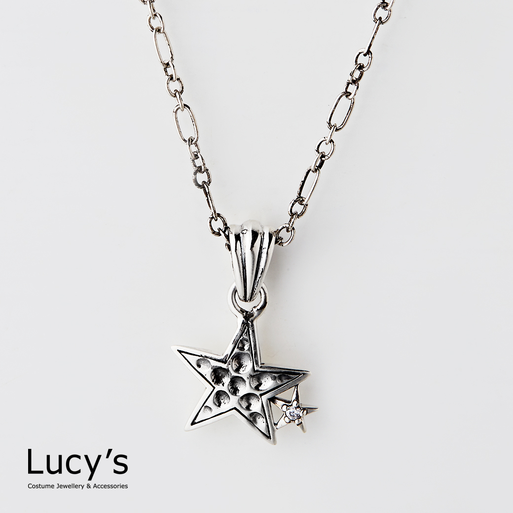925純銀 星夢點點 硫化項鍊 (122378)