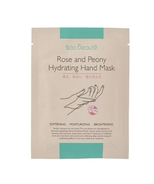 Soo Beaute ROSE & PEONY HYDRATING HAND MASK 18ML  1片（買1送1）