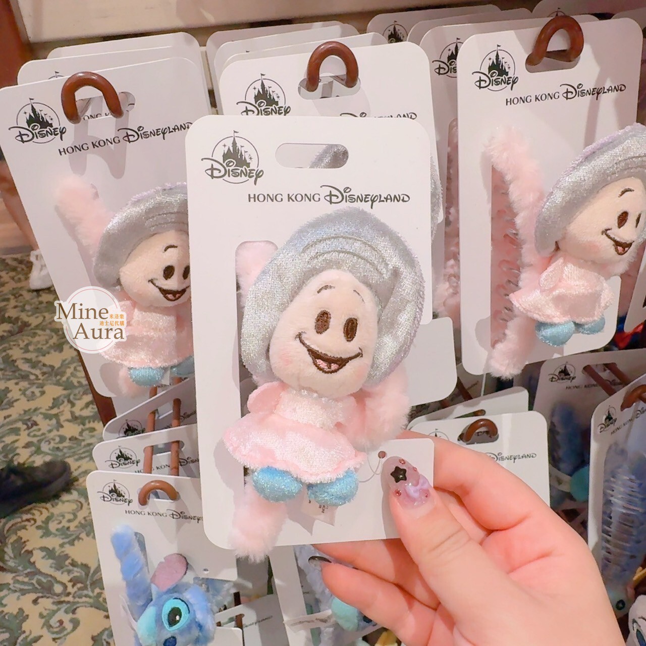 牡蠣寶寶 造型 絨毛 髮夾 髮抓 鯊魚夾 愛麗絲夢遊仙境 Alice in Wonderland -香港迪士尼樂園