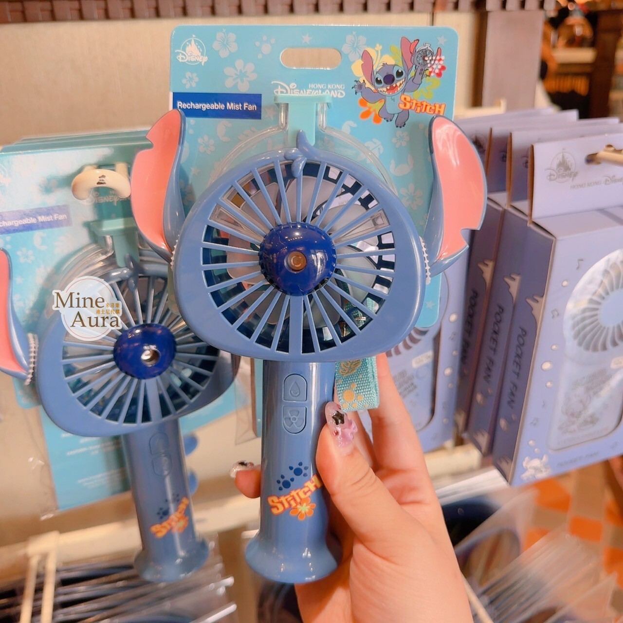 史迪奇 Stitch 大頭 造型 隨身 掛脖 風扇 星際寶貝 Lilo & Stitch -香港迪士尼樂園