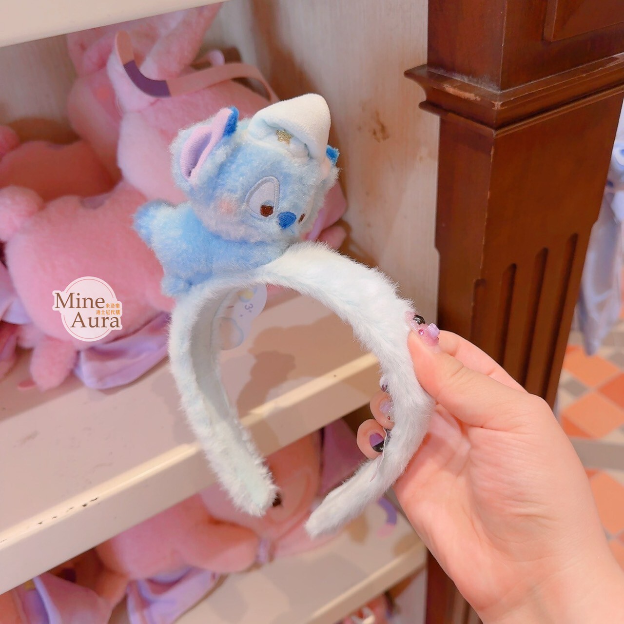 Dreamy Afternoon 系列 史迪奇 Stitch 趴姿 趴趴 絨毛造型 髮圈 髮箍 星際寶貝 Lilo & Stitch -香港迪士尼樂園