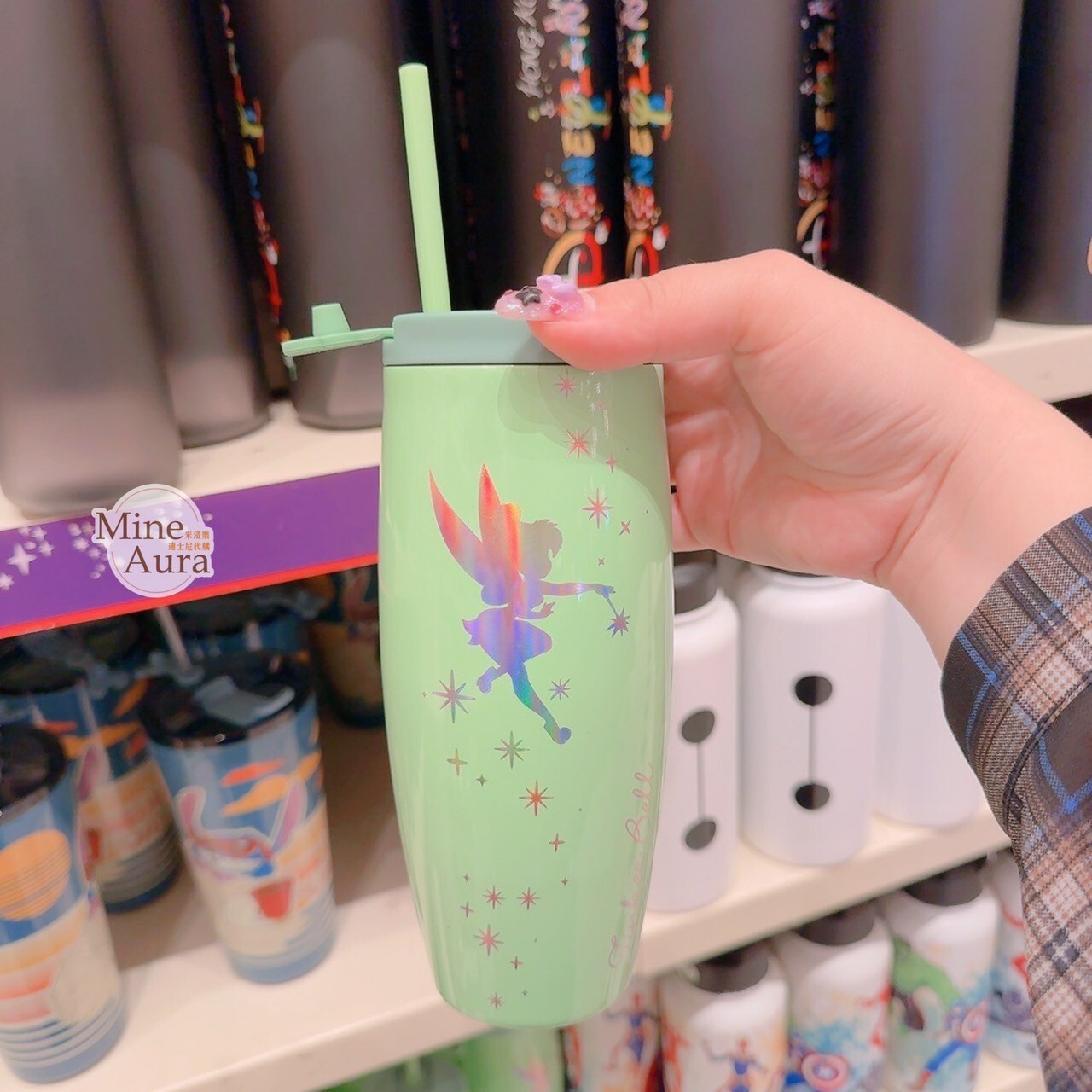 奇妙仙子 Tinker Bell 圖案 吸管 水杯 小飛俠 彼得潘 Peter Pan -香港迪士尼樂園
