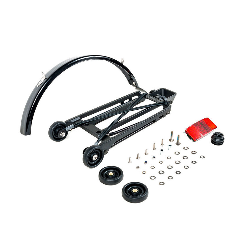 Brompton 後置架套裝 (含4個滾輪 + 擋泥板) - 6mm holes