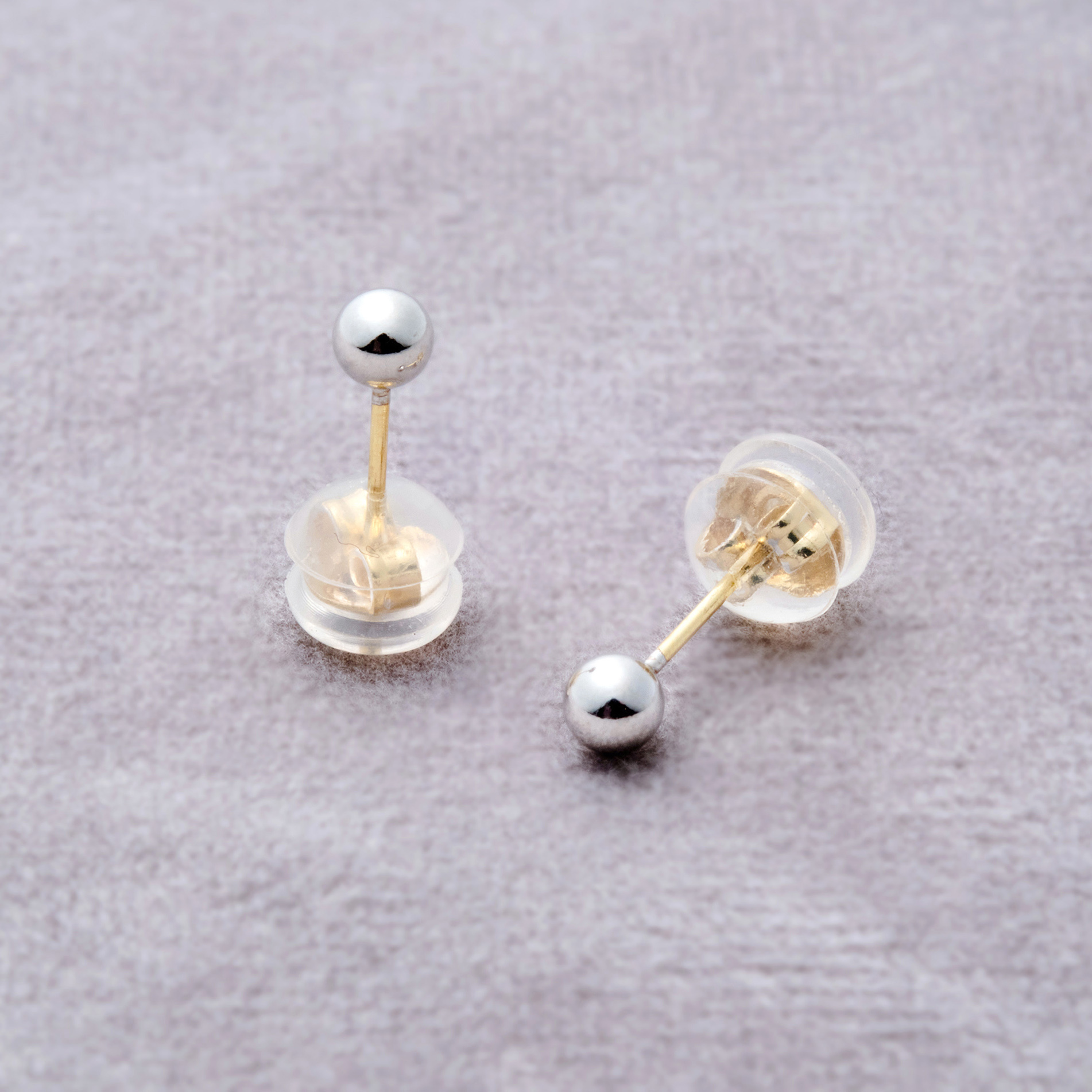 [toki.Tokyo] K18耳針 | 3mm | 銀色 | NO.219