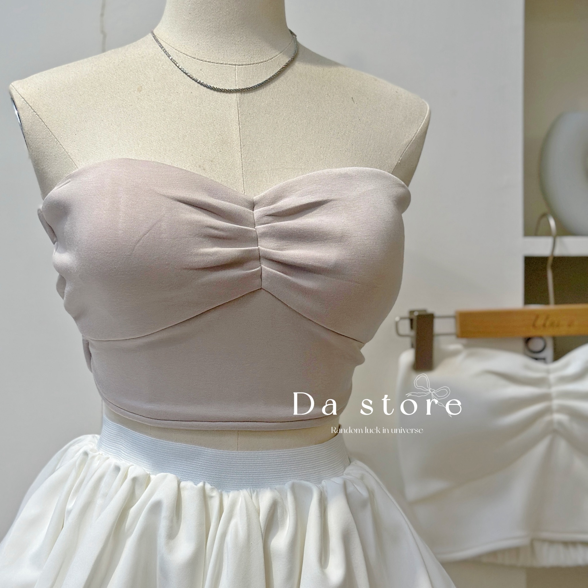 桃心領胸墊平口BRATOP/三色