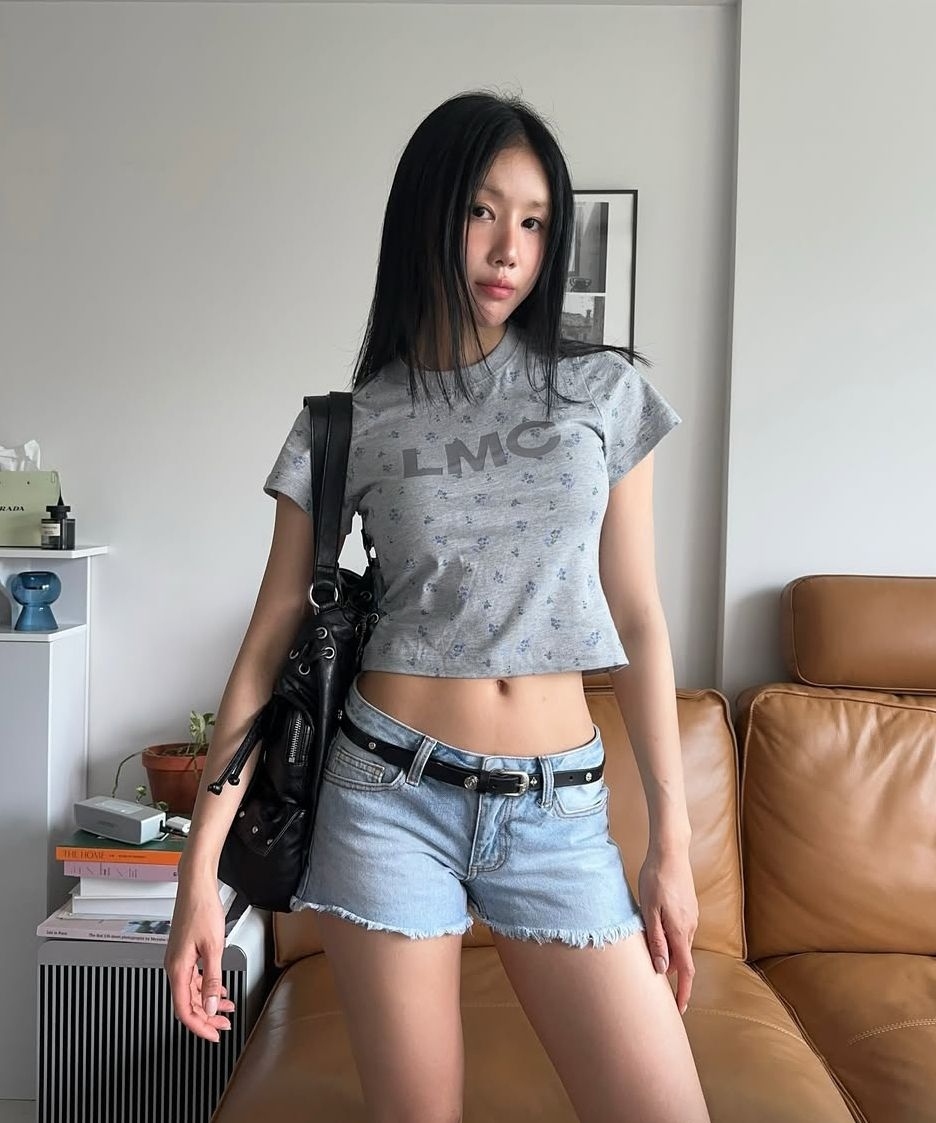 【代購】LMC WM OG CROPPED TEE flower 花花圖案 短袖 短T 0LM45STS892