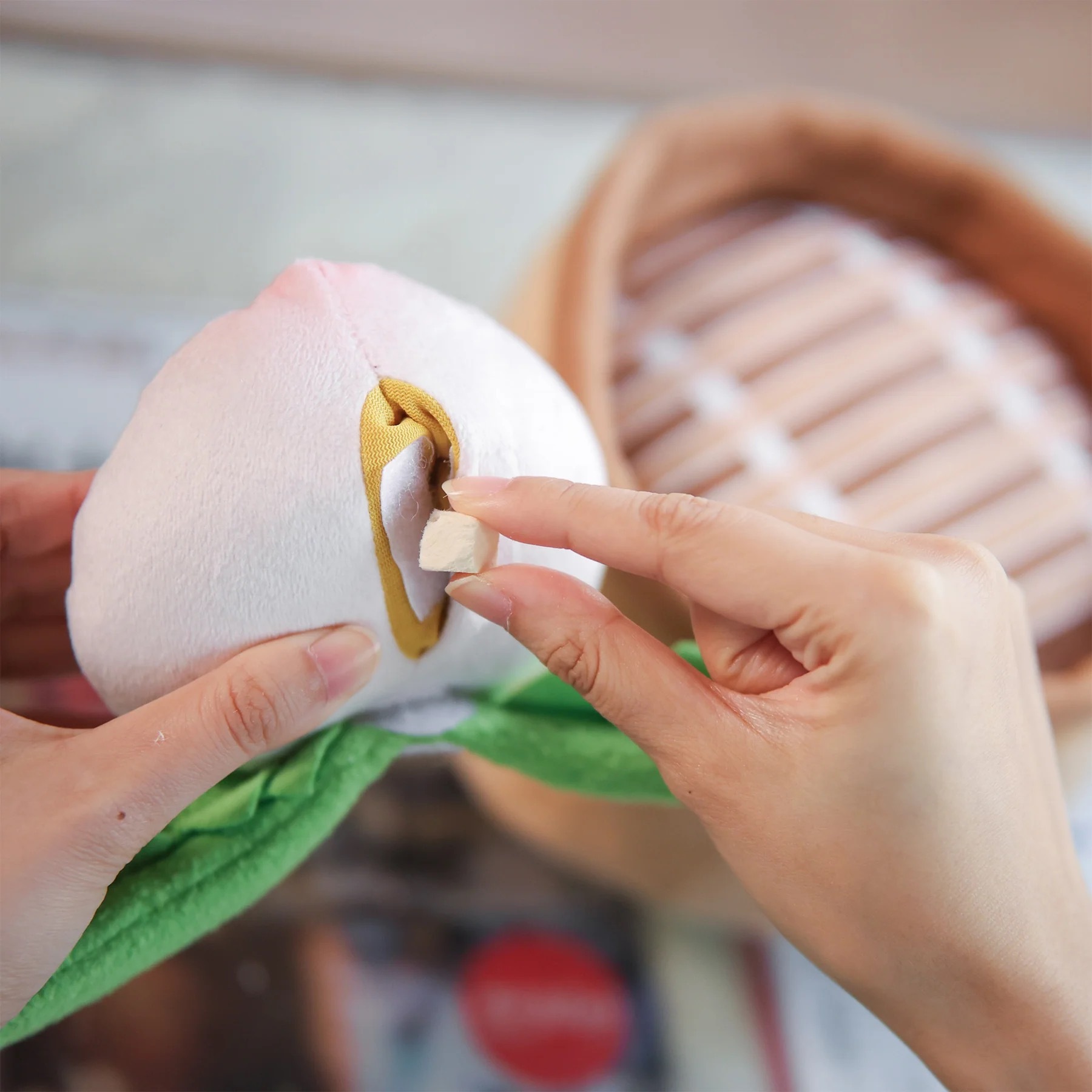 Woof² - 中式生日壽桃三合一藏食寵物毛絨玩具