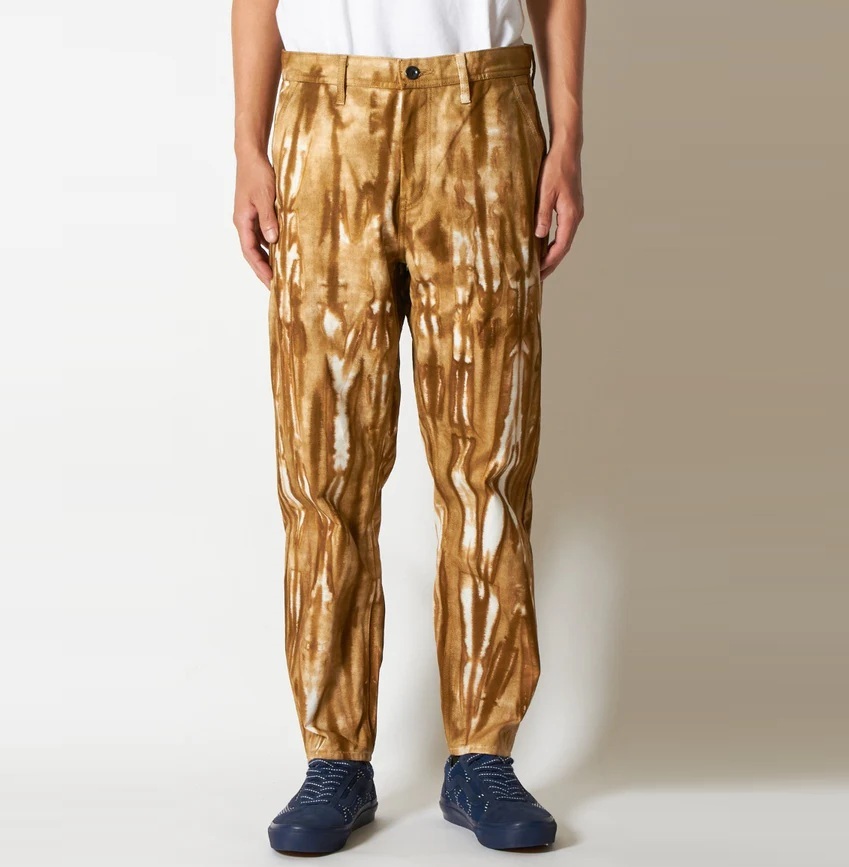 LAST PCS ON SALE: FDMTL JAPAN TIE DYE TAPERED PANTS - BROWN SIZE 34 PRE ORDER ITEM (預訂中)