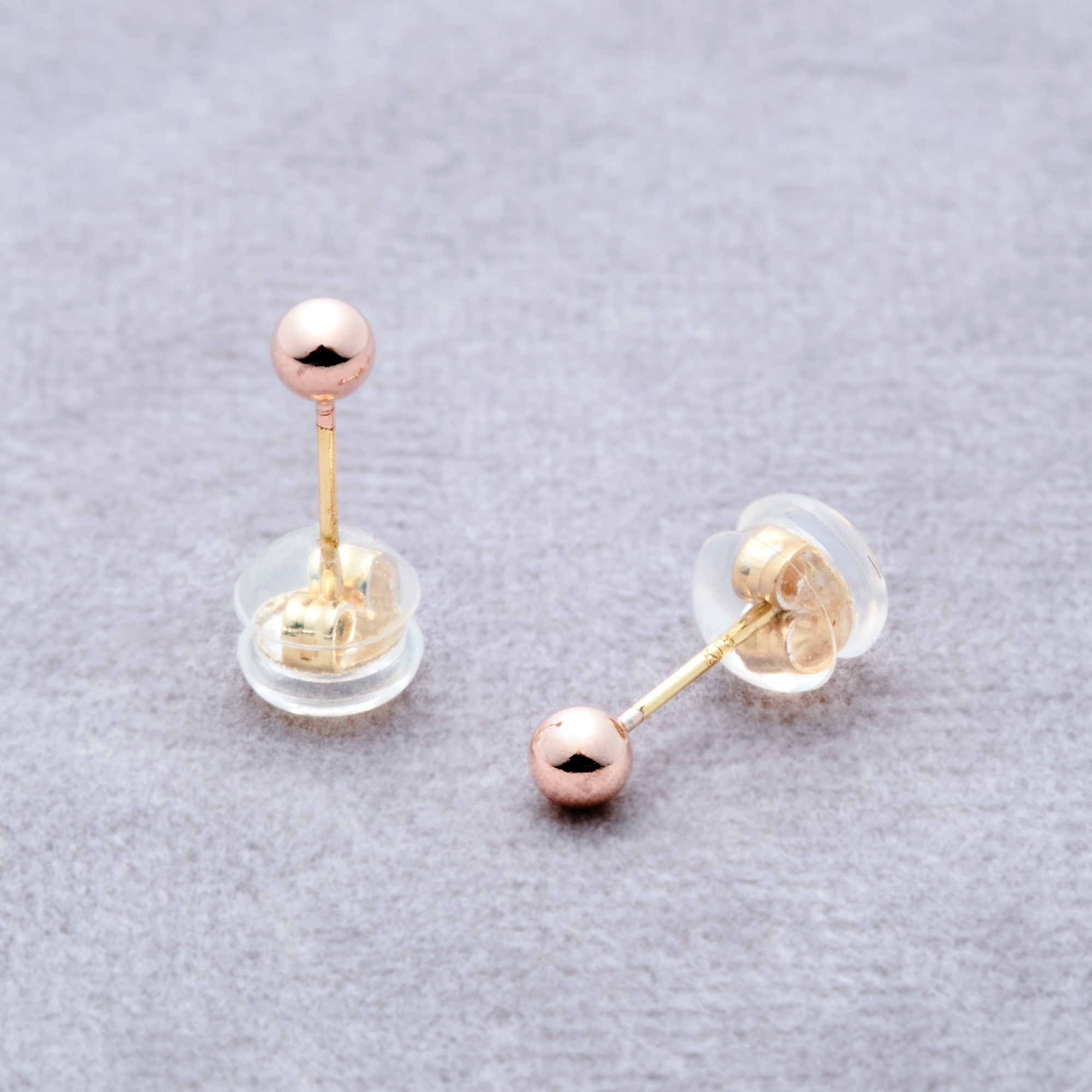 [toki.Tokyo] K18耳針 | 3mm | 玫瑰金 | NO.221