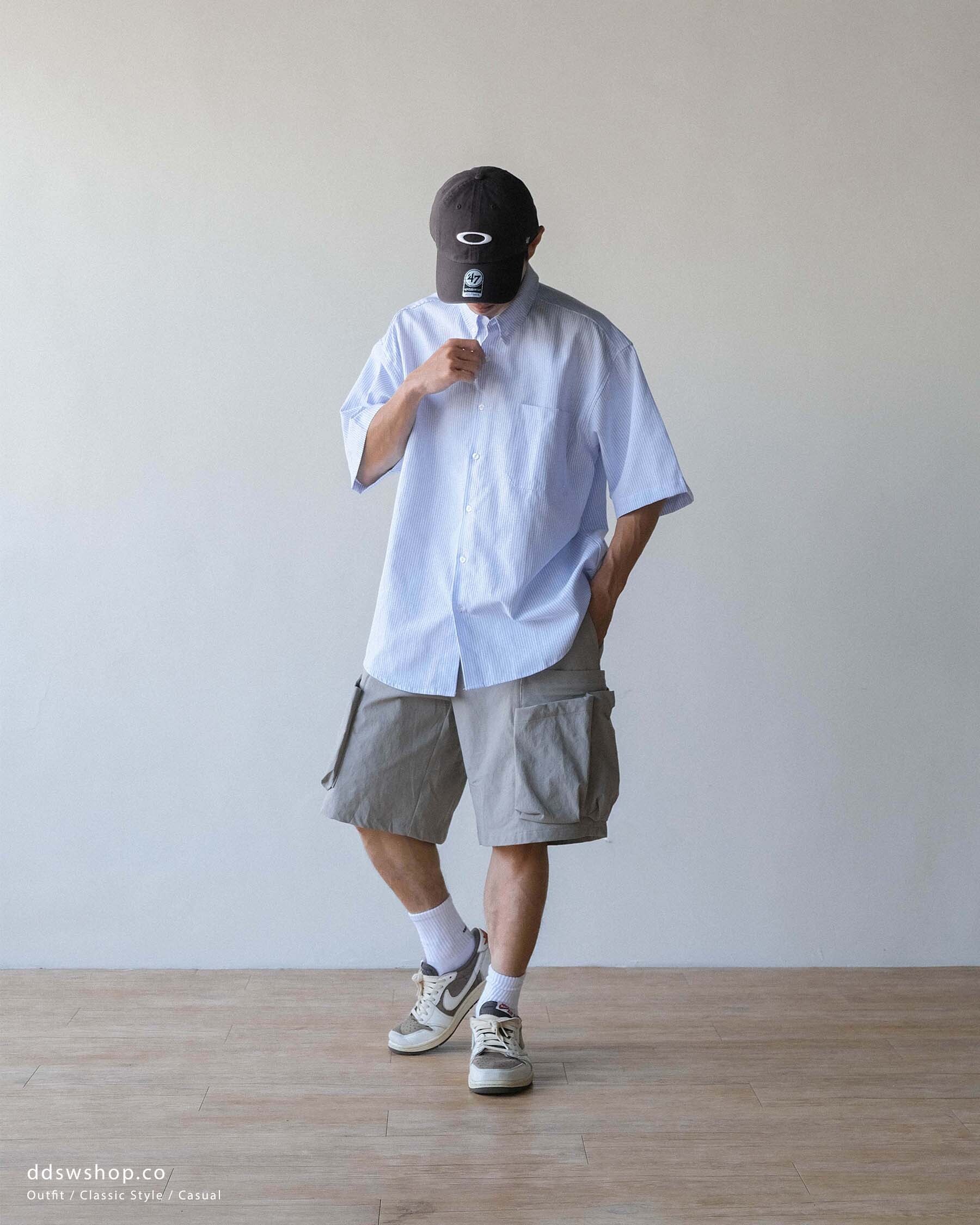 D.CLOSET 棉質條紋襯衫 ST05