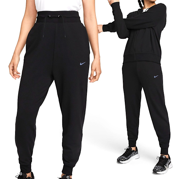 NIKE 長褲 ONE DF JOGGER PANT 黑色 高腰 縮口 運動褲 女 FB5435-010