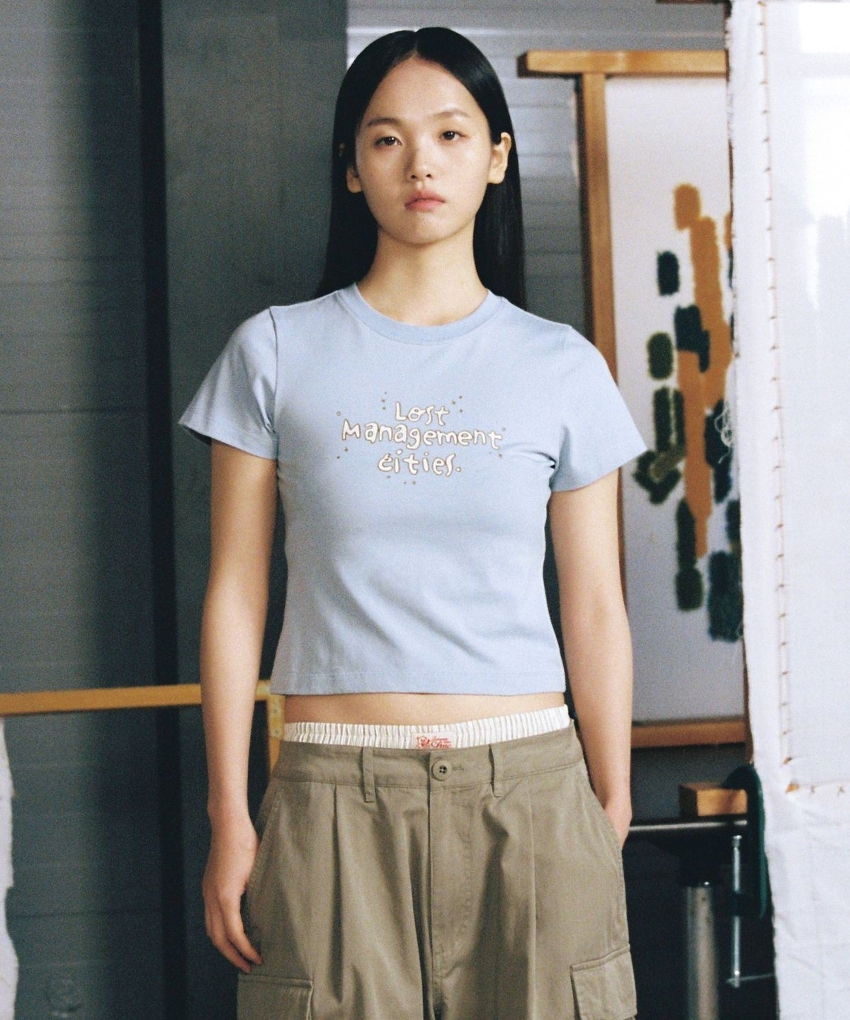 【代購】LMC 女 WM FN DOODLE CROPPED TEE 短袖 短T 0LM45STS803