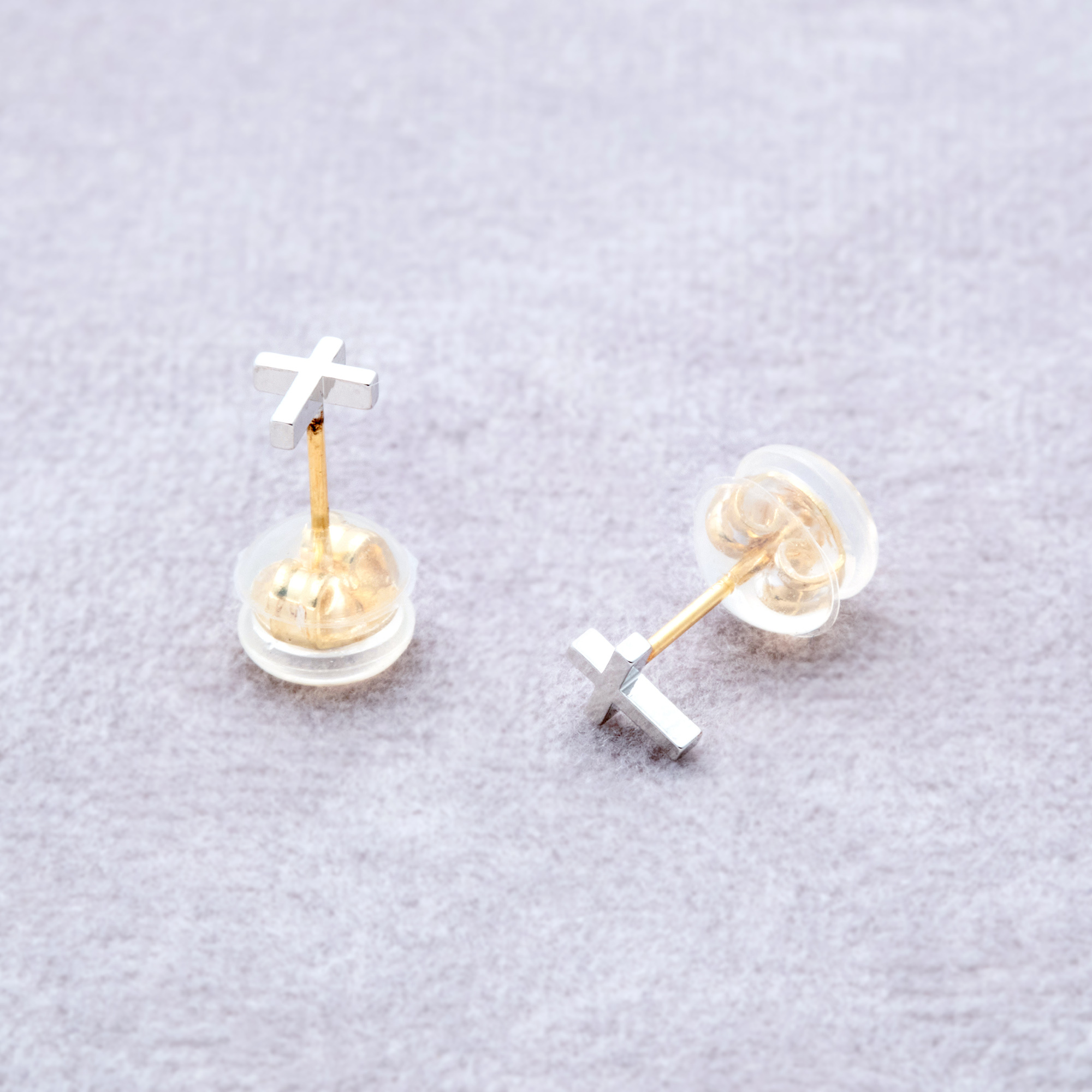 [toki.Tokyo] K18耳針 | 銀色 | NO.225