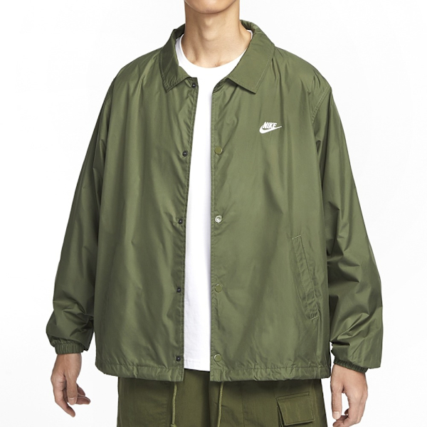 NIKE 外套 COACHES JKT 軍綠 夾克 教練外套 男 FN3317-222