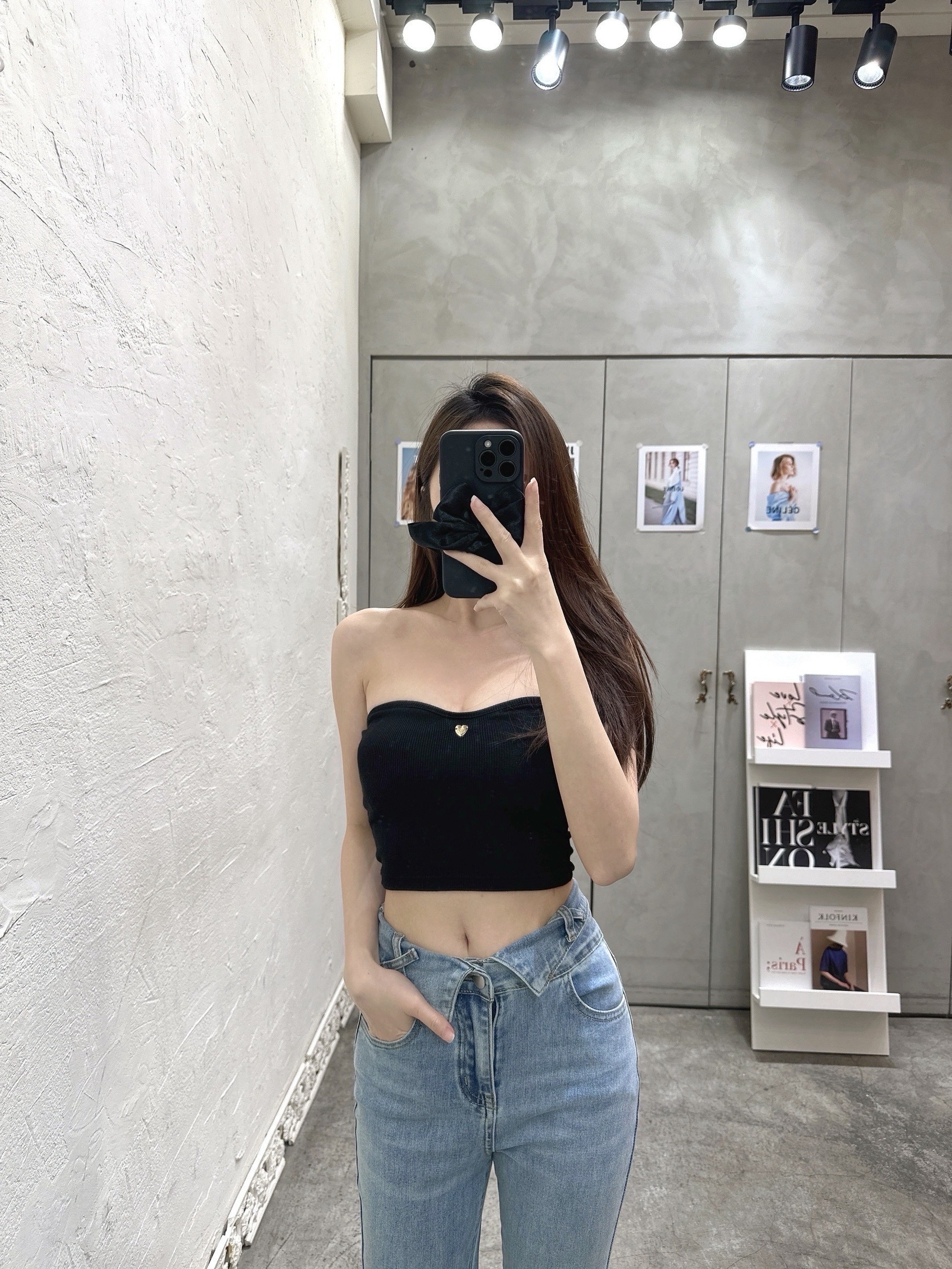 🇹🇼金色愛心鐵片平口背心