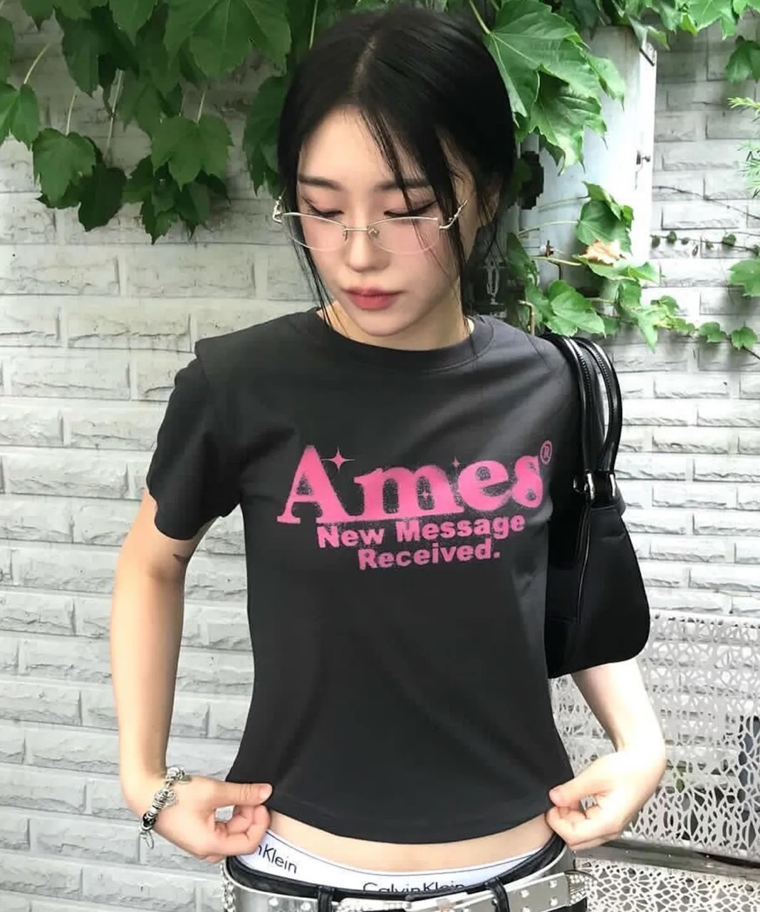 🇰🇷 Ames ROUND HEM CROP TEE  圓下擺 短T 短版上衣 短袖 女款 / 預購