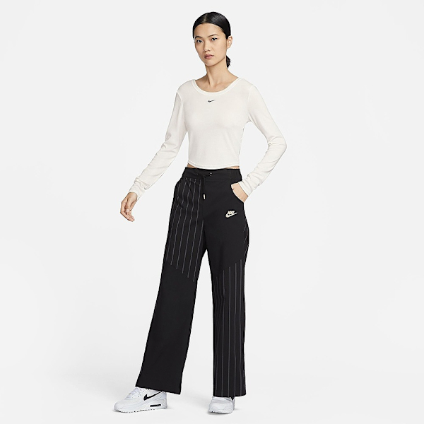 NIKE 長袖 AS W NSW 白色 LOGO 白色 運動 休閒 上衣 女 FN3662-133