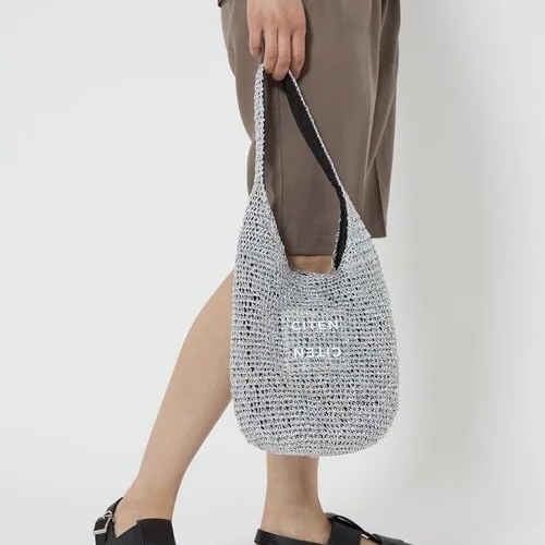 CITEN 針織單肩包 手提袋 透明標誌 日本代購