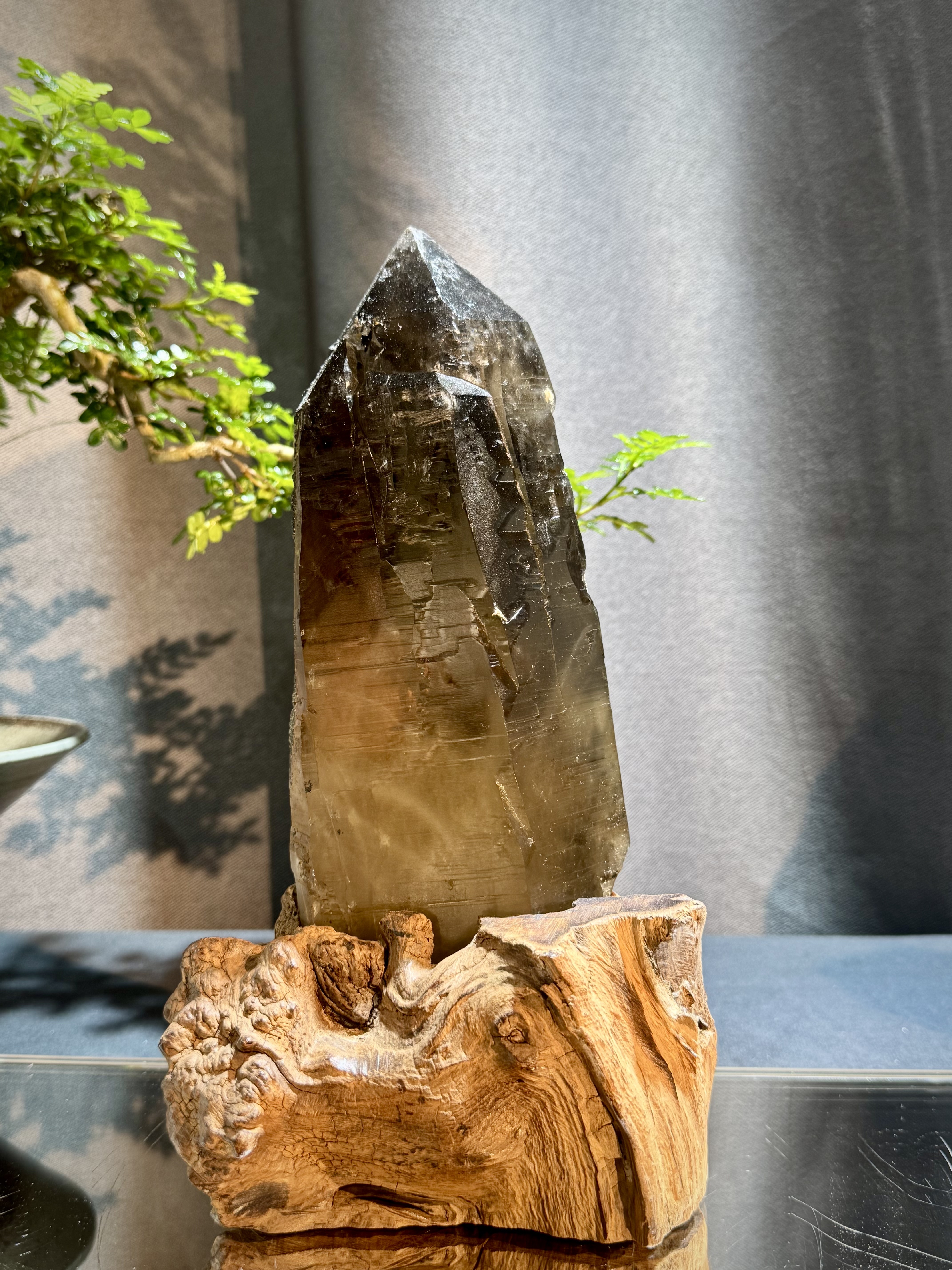 瑞士煙水晶原石擺件 5402