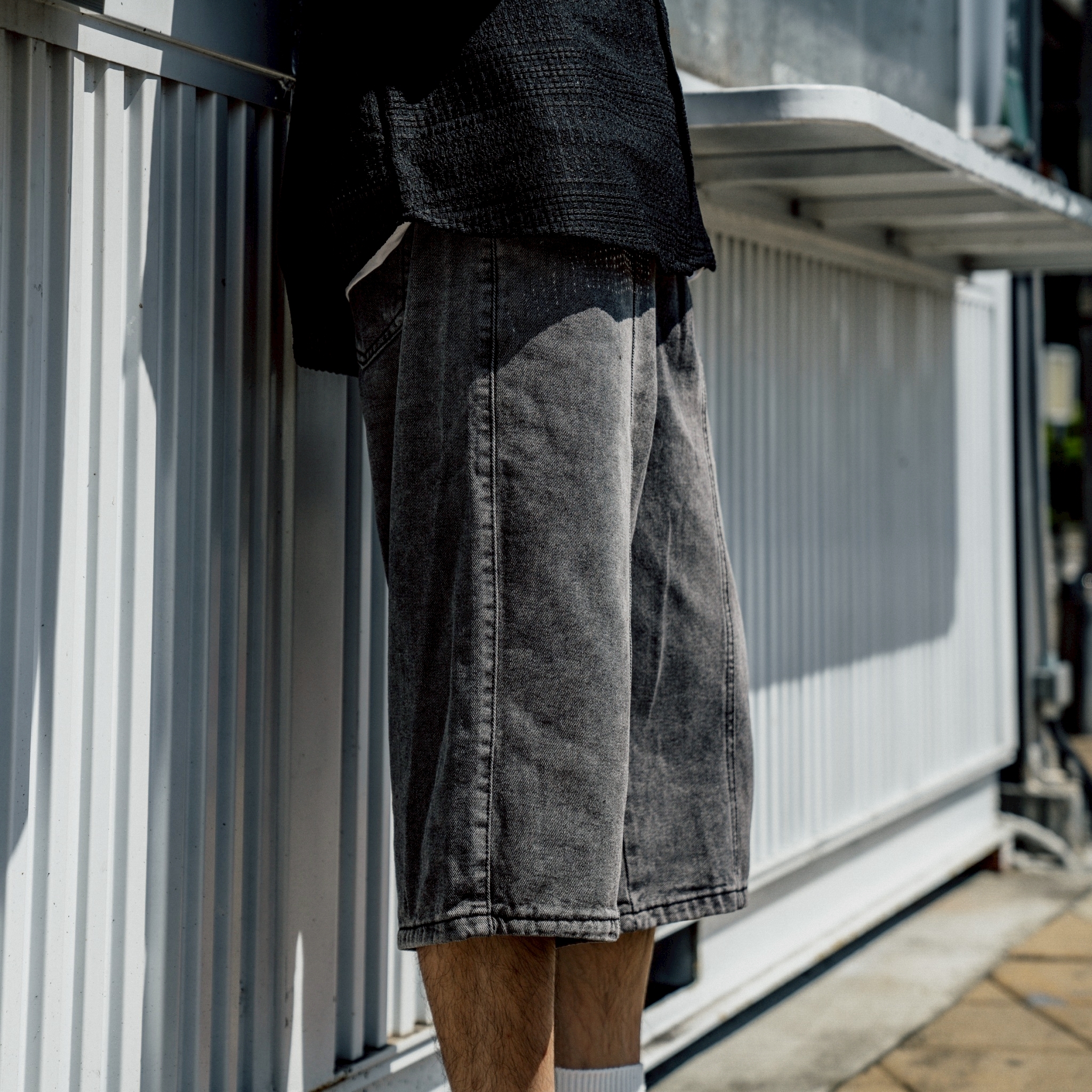 SBG 立體剪裁牛仔七分褲 317