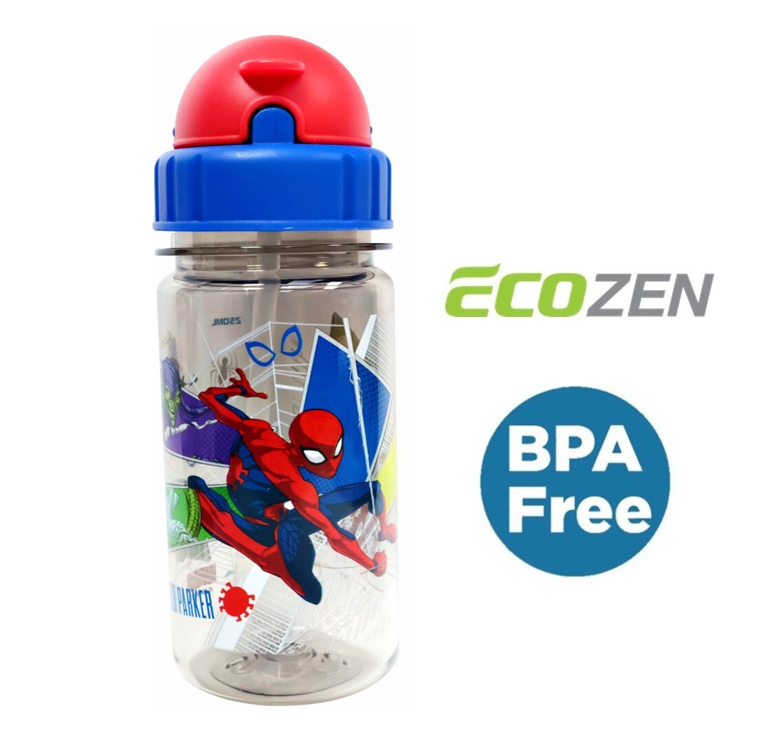 迪士尼 蜘蛛俠 - 便攜式吸管水樽(250ml)