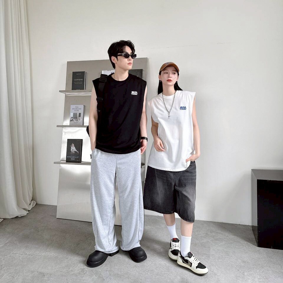 自訂款 USA TODAY山脈剪影印花背心 im80935